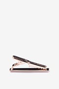 Frosted Curve Rose Gold Tie Bar Photo (1)