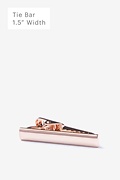 Frosted Curve Rose Gold Tie Bar Photo (0)