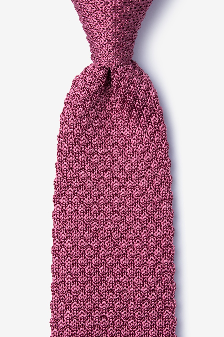 Rose Silk Knit Necktie Rose Silk Knit Necktie