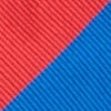 Royal Blue Microfiber Royal Blue & Red Stripe Self-Tie Bow Tie