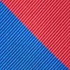 Royal Blue Microfiber Royal Blue & Red Stripe Skinny Tie