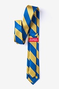 Royal Blue & Gold Stripe Skinny Tie Photo (1)