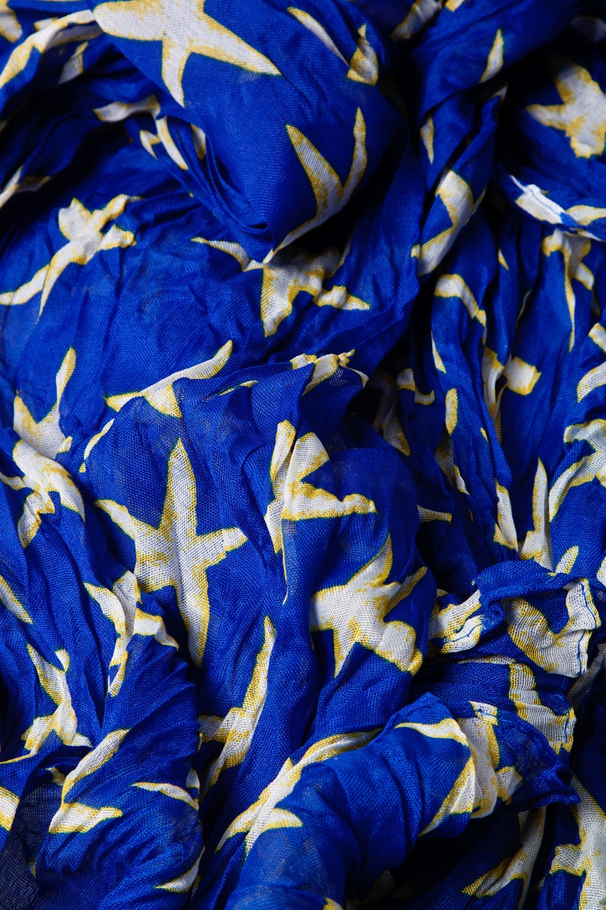 Royal Blue Starfish Scarf Photo (1)