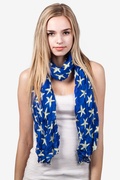 Royal Blue Starfish Scarf Photo (0)