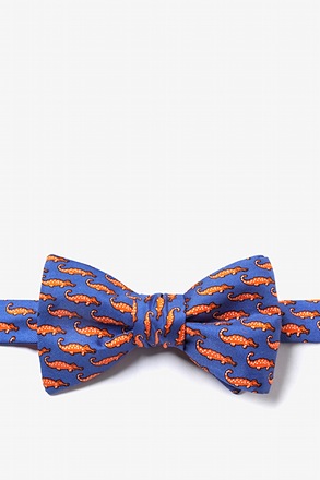 Mini Alligators Royal Blue Self-Tie Bow Tie