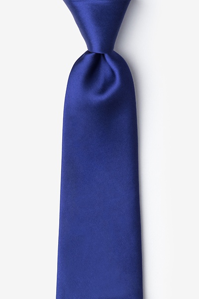 Image of Royal Blue Silk Royal Blue Extra Long Tie