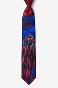 The Scream - Edvard Munch Royal Blue Tie Photo (0)