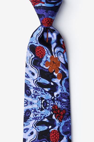 Royal Blue Silk WATERBORNE  SIX Tie