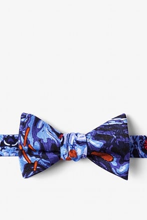 _WATERBORNE SIX Royal Blue Self-Tie Bow Tie_