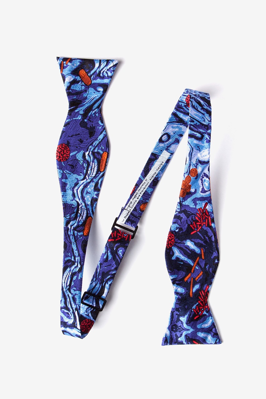 WATERBORNE SIX Royal Blue Self-Tie Bow Tie