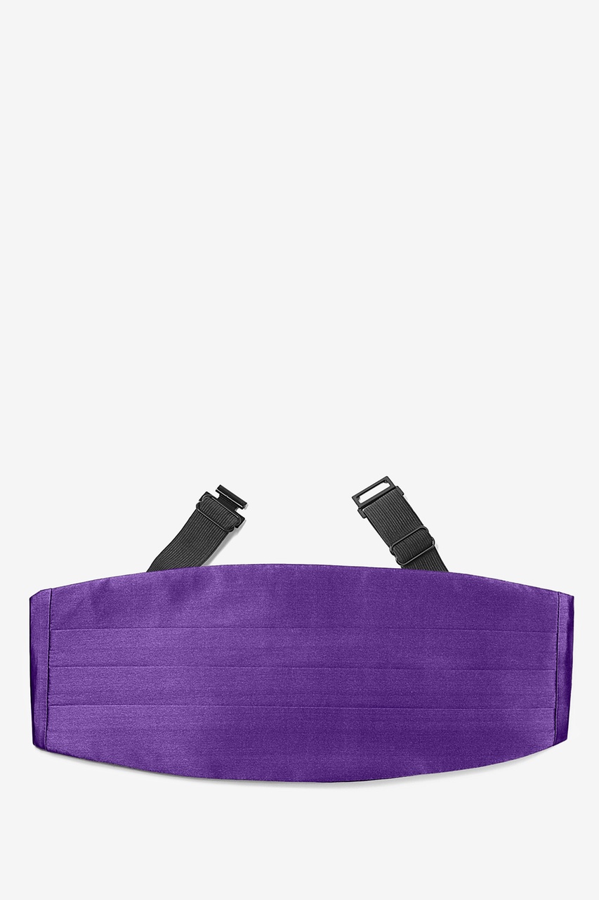 Royal Purple Silk Cummerbund