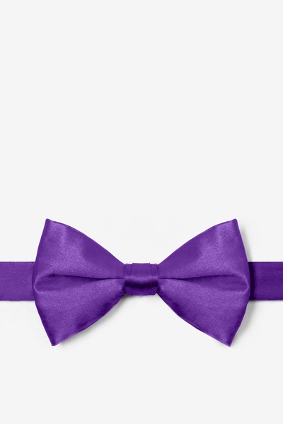 Royal Purple Silk Royal Purple Pre-Tied Bow Tie