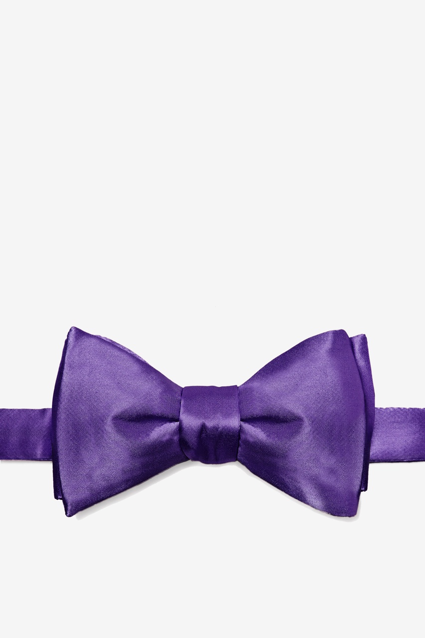 Royal Purple Self-Tie Bow Tie Photo (0)