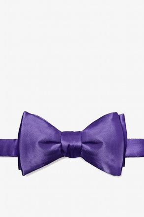 Royal Purple Self-Tie Bow Tie