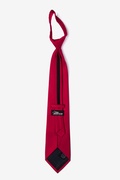 Solid Ruby Red Zipper Tie Photo (1)