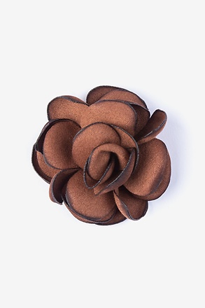 _Blooming Flower Rust Lapel Pin_