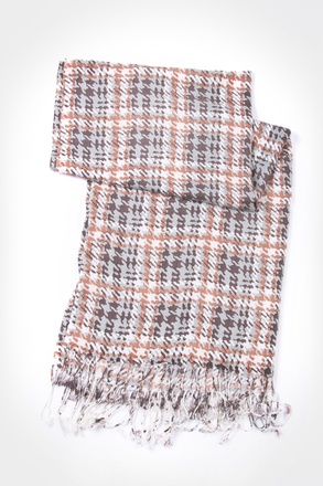 _Sage Plaid Pashmina Scarf_