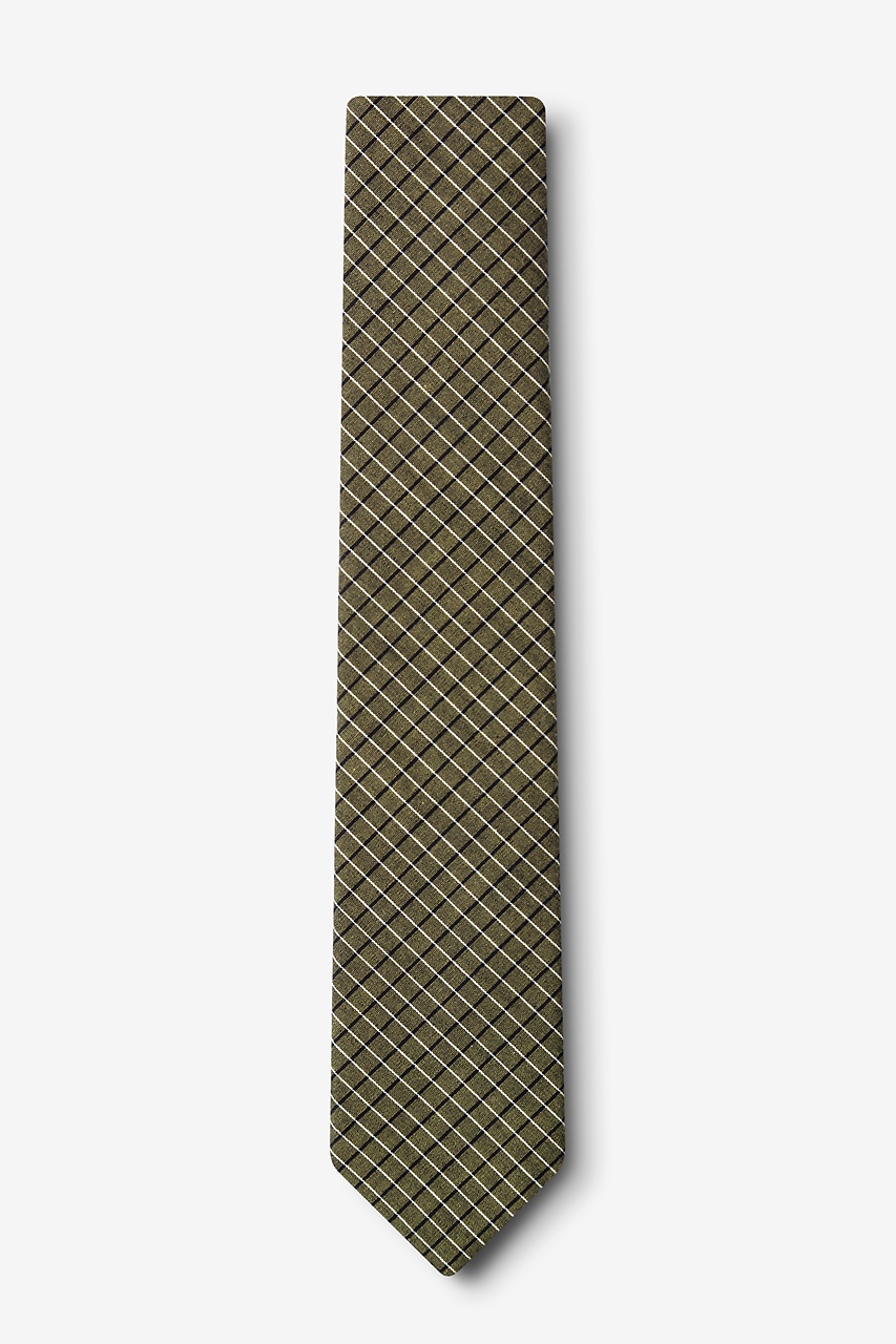 Sage Cotton Holbrook Skinny Tie | Ties.com