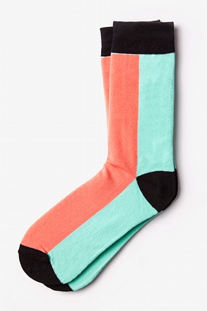 Fullerton Split Salmon Sock