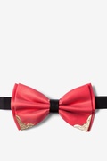 Metal-Tipped Salmon Pre-Tied Bow Tie Photo (0)