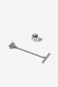 3 Ct Cubic Zirconia Silver Tie Tack Photo (1)
