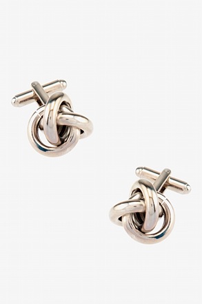 _All Tangled Up Silver Cufflinks_