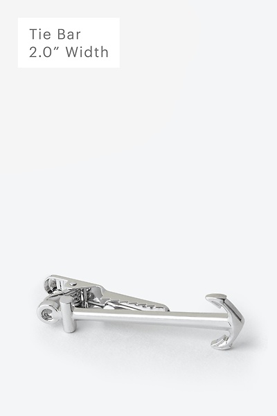 Silver Metal Anchor Tie Bar