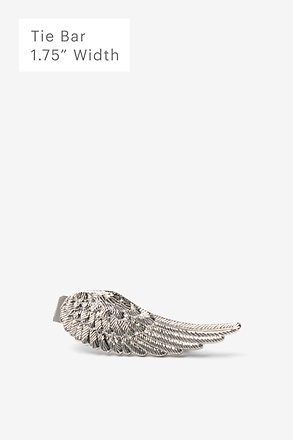 _Angel Wing Silver Tie Bar_