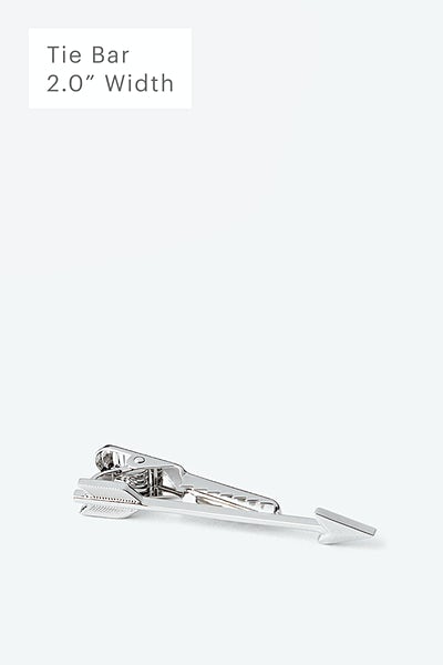 Silver Metal Arrow Tie Bar