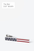 Bars & Stars Silver Tie Bar Photo (0)