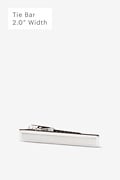 Beveled Rectangle Silver Tie Bar Photo (0)
