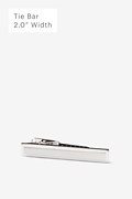 Beveled Rectangle Silver Tie Bar Photo (0)