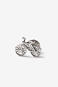 Bicycle Silver Lapel Pin Photo (0)