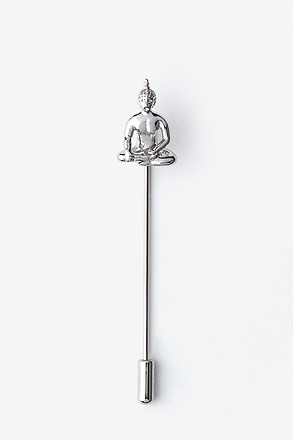 Buddha Silver Lapel Pin