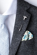 Caduceus Silver Lapel Pin Photo (1)