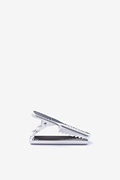 Chrome Curved Silver Tie Bar Photo (1)