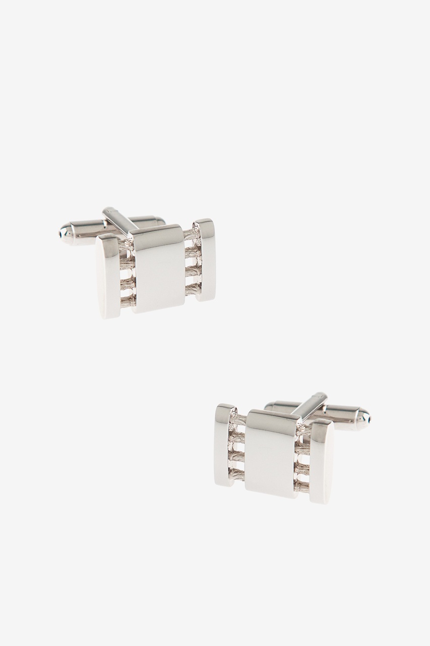 Connected Parts Silver Cufflinks Photo (0)