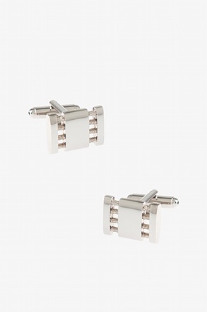 _Connected Parts Silver Cufflinks_