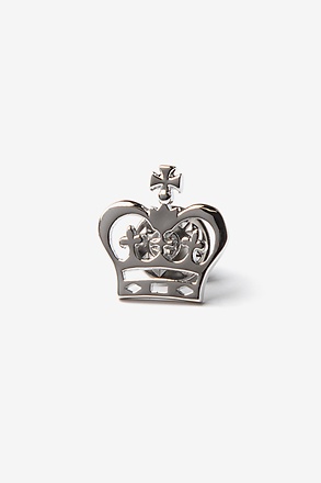 _Crown Silver Lapel Pin_