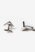 Curved Silver Cufflinks Photo (1)