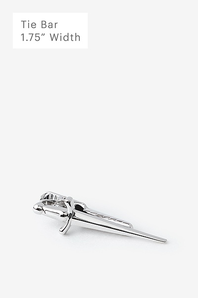 Silver Metal Dagger Tie Bar