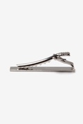 Etched Zig Zag 2" Silver Tie Bar Photo (2)