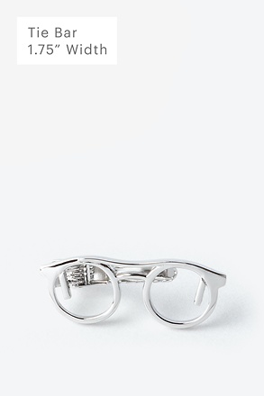 _Eyeglasses Silver Tie Bar_