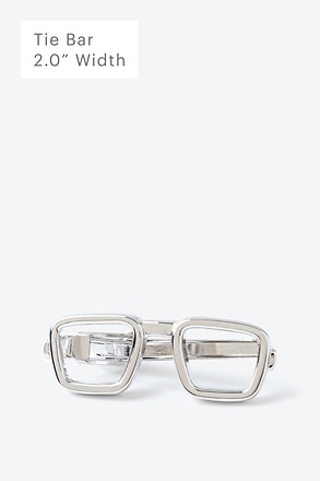 Eyeglasses Silver Tie Bar