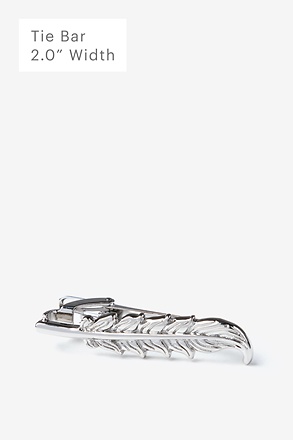 _Feather Silver Tie Bar_
