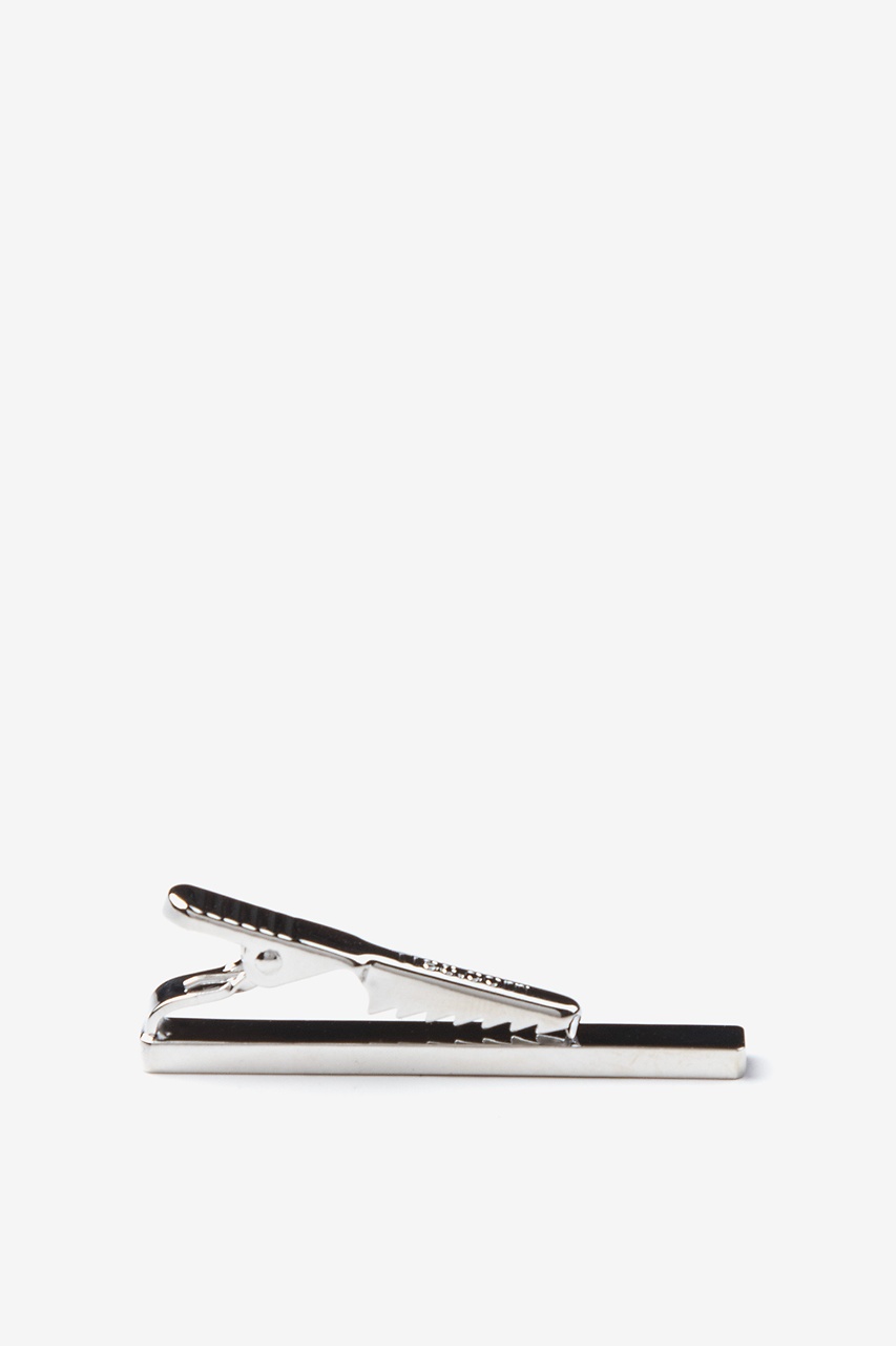 Flat Brushed Silver Tie Bar Photo (1)