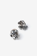 Fleur De Lis Silver Collar Pin Photo (1)