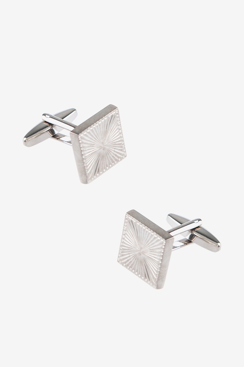 Framed Perspective Silver Cufflinks Photo (0)