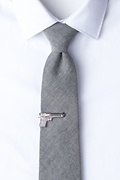 Handgun Silver Tie Bar Photo (1)