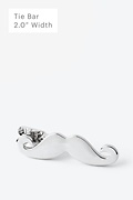 Handlebar Mustache Silver Tie Bar Photo (0)